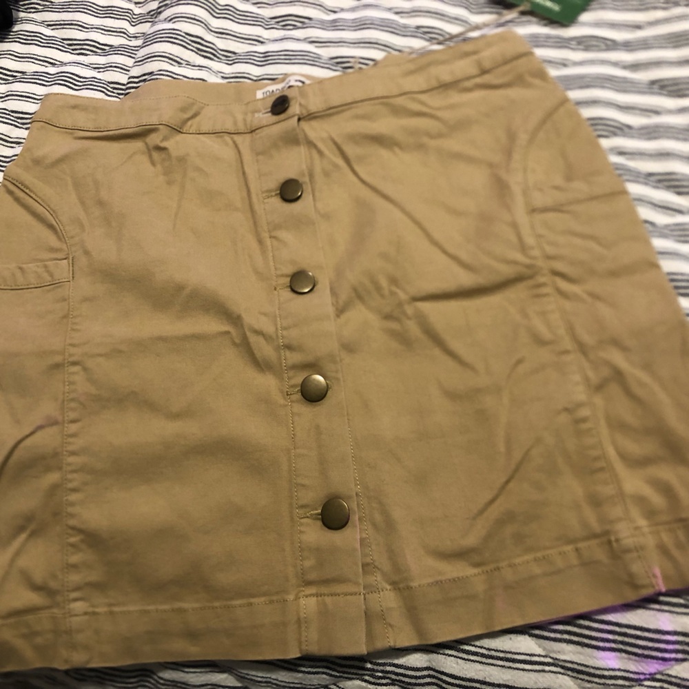 Toad and co khaki/tan skirt